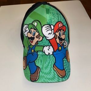 Super Mario SnapBack Hat Mario And Luigi Youth OSFM 12/16